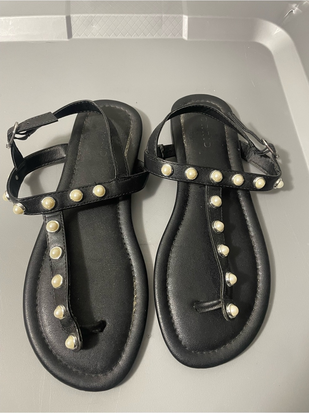 Torrid Pearl Embellished Flat Sandal 7WW